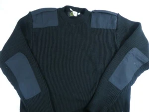 NEW JIMMIE MUSCATELLO'S COMMANDO CREW NECK ACRYLIC SWEATER BLACK 3XL REG - Picture 1 of 2