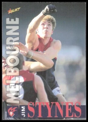 AFL 1996 Select Centenary Melbourne Jim Stynes 112/250 Football Card CB-1-1-B-12 - image 1 of 4