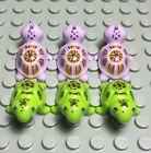 Lego Friends turtle sea animal pet,3 lavender and 3 lime green (6 Pieces total)