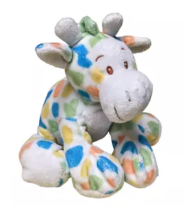 Colorful Fiesta Plush Giraffe Rattle 10" Long x 7" Tall - Picture 1 of 4