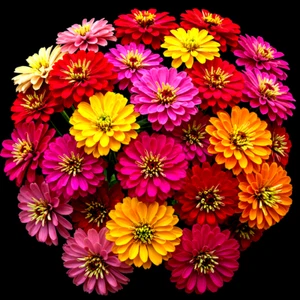 250+ ZINNIA SUMMER MIX SEEDS HUMMINGBIRDS FLOWERS GIANT HEAT TOLERANT FREE SHIP! - Picture 1 of 2