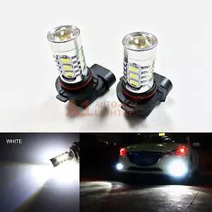 2x White 9005 15w High Power Bright LED Bulbs 5730 15SMD DRL/high Beam Headlight - Picture 1 of 7