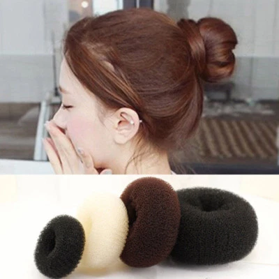 ? Womens Girls Hair Bun Ring Donut Shaper Ring Styler Former Doughnut Updo - Image 1 of 4