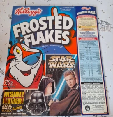 Caja de cereales Kellogg's Frosted Flakes Star Wars Episodio 2 Foto 1 de 2