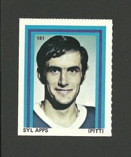 Syl Apps #161  Pittsburgh Penguins 1971-72 Eddie Sargent Hockey Stamp