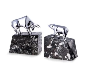 Bey-Berk Model R19X Bull & Bear Solid Brass Bookends