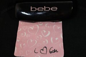 bebe EYEGLASSES HARD CASE WITH CLEANING CLOTH