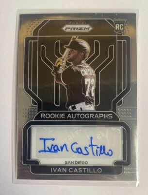 2022 Panini Prizm Ivan Castillo #RA-IC RC Rookie Auto San Diego Padres Signed - Image 1 of 2