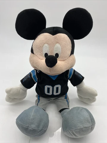 Disney NFL Carolina Panthers Mickey Mouse Stuffed Plush 17” Football Sports Cover