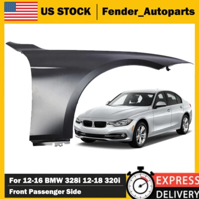 Fender For 2012 2013 2014-2016 BMW 328i 2012-2018 320i Front Right Primed Steel Foto 1 de 4