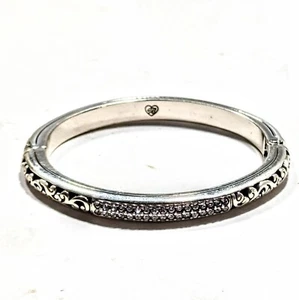 Brighton Sacred Cross Swarovski magnetic hinged bangle bracelet - Picture 1 of 11