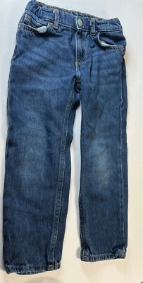 Slim Straight Blue Jeans Boys Size 6 - Image 1 of 4