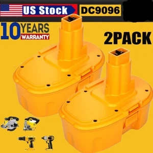 2 Pack 18 Volt Replacement For Dewalt Battery DC9096 DC9098 DC9099 DW9096 18V - Picture 1 of 24