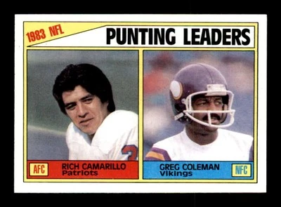 1984 Topps #207 Rich Camarillo/Greg Coleman LL NM/NM+ X3450328 - Image 1 of 3