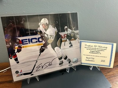 Evgeni Malkin Autographed 8X10 - Steel City Authentics COA - #B850577 - Penguins - Image 1 of 4