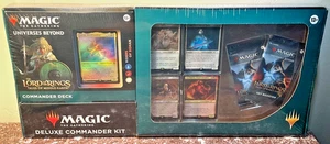 MTG MAGIC THE GATHERING LORD OF THE RINGS DELUXE COMMANDER KIT UNIVERSES BEYOND - Picture 1 of 1