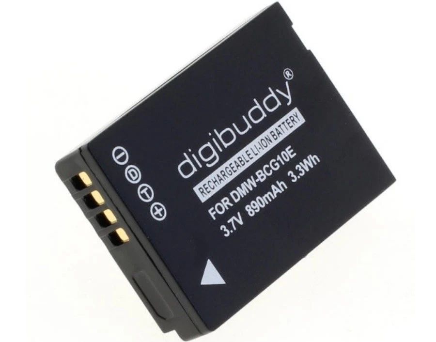 digibuddy Akku für Leica V-Lux 20 / V-Lux 30 / V-Lux 40 3,7V / 3,6V 890mAh