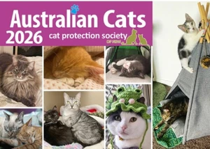2026 Australian Cats - Cat Protection Society of NSW- A4 Calendar Planner - Picture 1 of 3