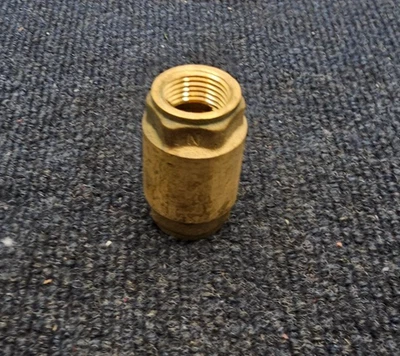 1/2" FNPT Threaded Lead-Free Brass Spring Check Valves, 200 WOG - Image 1 of 4