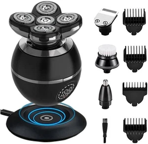 Rasoio Testa Calva 5in1 Rasoio Elettrico taglia capelli barba taglia peli naso - Foto 1 di 1