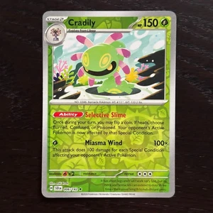 Cradily 006/142 Pokemon Stellar Crown Scarlet & Violet Reverse Holo Rare NM - Picture 1 of 2