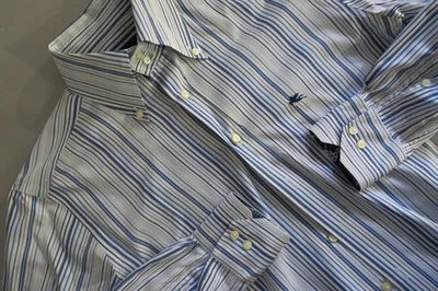 Etro Milano Italy white stripe 100% cotton dress shirt Size 39 - Image 1 of 4
