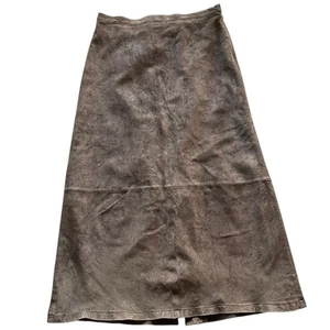 Vintage Rock Damen Größe 14 Braun Leder Western Bescheiden Rustikal Rodeo Retro - Bild 1 von 7