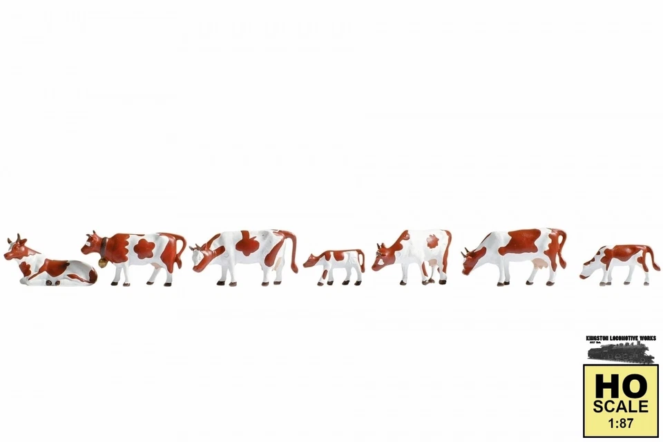 NOCH 15723 HO Cows (Brown & White) - Image 1 of 1