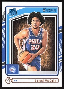 2024-25 DONRUSS RATED ROOKIE JARED MCCAIN RC PHILADELPHIA 76ERS #228 1 - Picture 1 of 2