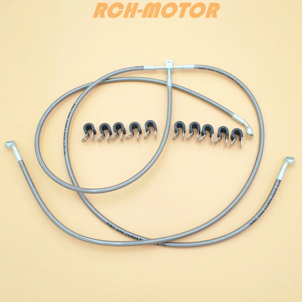 Conjunto de línea de manguera de freno delantero para Can-Am Renegade 800/800R 2008 2009 2010 2011 Foto 1 de 1
