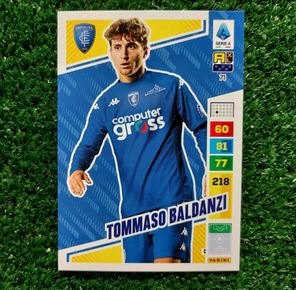 CARD ADRENALYN XL CALCIATORI PANINI 2023/24 EMPOLI N°71 BALDANZI 2024 ⚽️