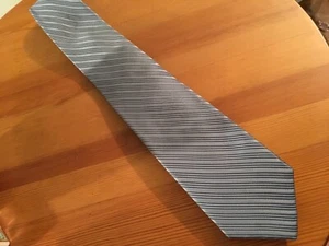 English Laundry Mens Tie Striped Blue 100% Silk 3 x 60 SS24 - Picture 1 of 2