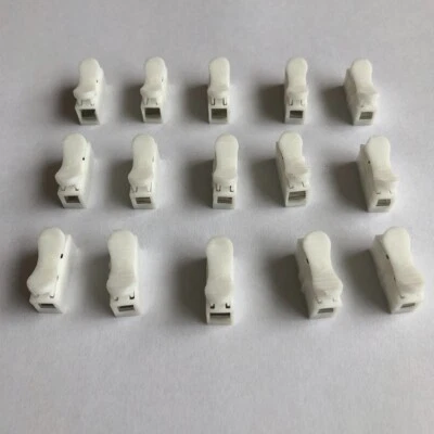 COMPSTUDIO 25 pcs Quick Connector Cable Clamp Terminal Block Spring Wire LED