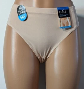 Bragas de champán Bali Active Cool Comfort de corte alto poliéster/spandex nuevas con etiquetas talla 8 - Imagen 1 de 3