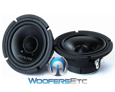 ALPINE 30MC 3" 300W MAX MIDRANGE CAR AUDIO STEREO SPEAKERS PAIR NEW - Image 1 of 4