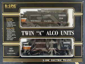 K-Line Electric Trains Southern Pacific Twin "A" Alco Locomotives 0/027 Gauge