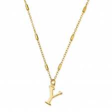 Gold Iconic Initial Y Necklace GNCC4041Y