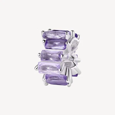 BROSWAY FANCY CHARM CON ZIRCONI IN ARGENTO 925 FMP03 colore MAGIC PURPLE - Immagine 1 di 4
