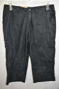 Jean Merona Capri Azul Talla 12 Mujer Nuevo Carga - Imagen 1 de 5