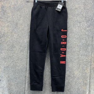 Nike Air Jordan Black Red Jogger Size Large Sweatpants Jump Man 956207 023 - Picture 1 of 7