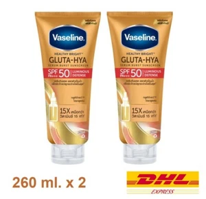 2 x Vaseline Healthy Bright Gluta-Hya Serum Burst Sunscreen SPF 50 PA+++ 260 ml. - Picture 1 of 13