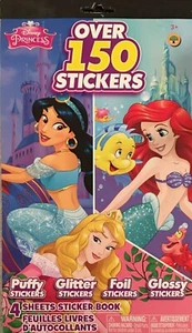 Folleto de pegatinas de las tres princesas de Disney: con más de 150 pegatinas - totalmente nuevo. - Imagen 1 de 1