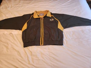 GB Packers Windbreaker Logo 7 Lightweight Coat Jacket Full Zip Vintage XL - Picture 1 of 23