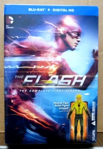 FLASH First Season 1 TV Blu-ray Box Set DC COLLECTIBLES REVERSE FLASH FIGURE New - Picture 1 of 3