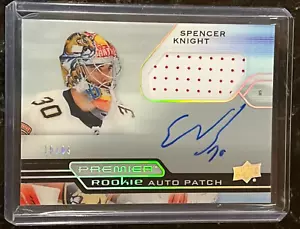 Spencer Knight Horizontal Acetate Rookie Auto Patch Auto /99 2021-22 UD Premier - Bild 1 von 2
