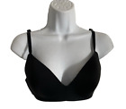 Victoria's Secret Bra Women's 36C Black T-shirt Lightly Lined Wireless