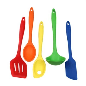 Juego de herramientas y utensilios de cocina de silicona premium Chef Craft de 5 piezas - 11 colores - Imagen 1 de 35