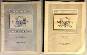 Intracoastal Waterway Set 2 Bücher Karten & Infos 1951 Atlantik & Golf Abschnitte - Bild 1 von 1
