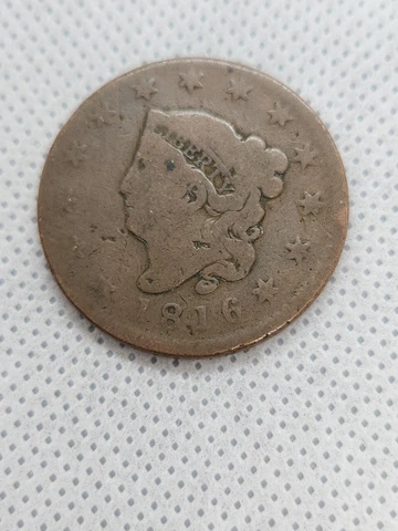 1816 Matron Head Large Cent Cover