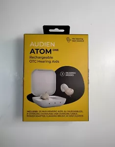 Audien Atom One Rechargeable OTC Hearing Aids NEW Sealed - Picture 1 of 7